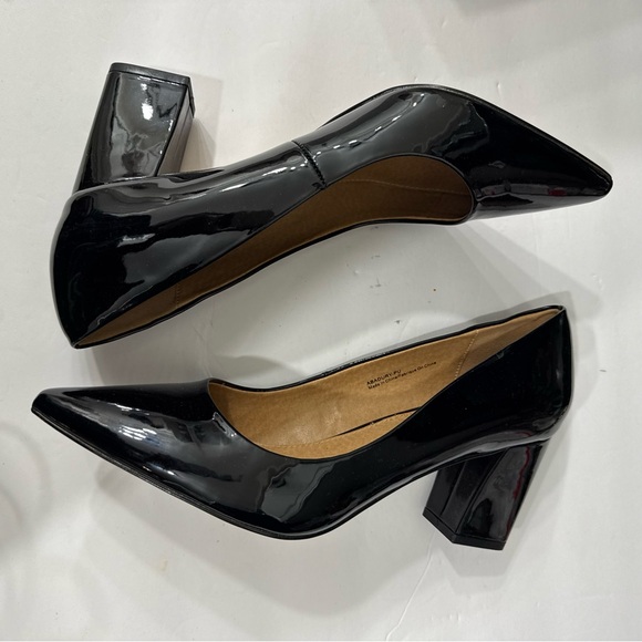 ABOUND Abadury Black Patent Leather Block Heel Pumps Size 11 - Picture 9 of 16